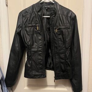 Faux leather jacket